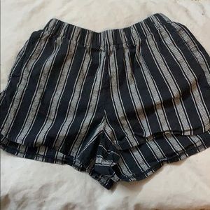 Brandy Melville semi-high waisted striped shorts!